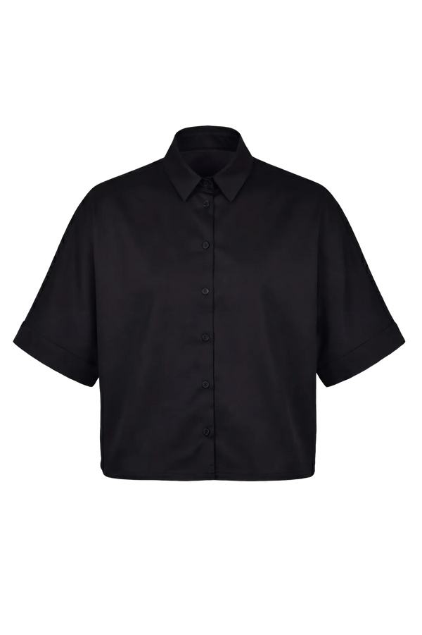 Wicked33 Mono oversized shirt in deep black