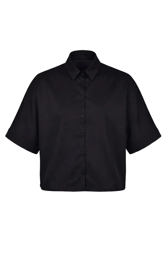 Wicked33 Mono oversized shirt in deep black