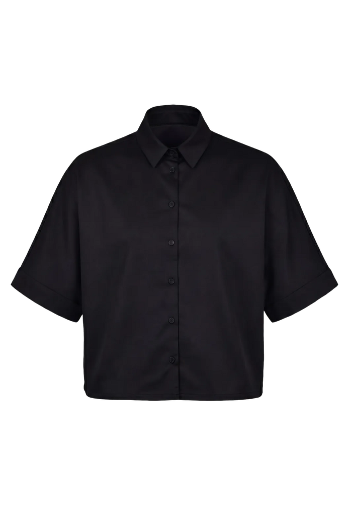 Wicked33 Mono oversized shirt in deep black