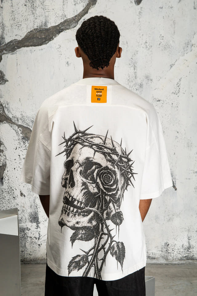 ROSE SKULL T-SHIRT